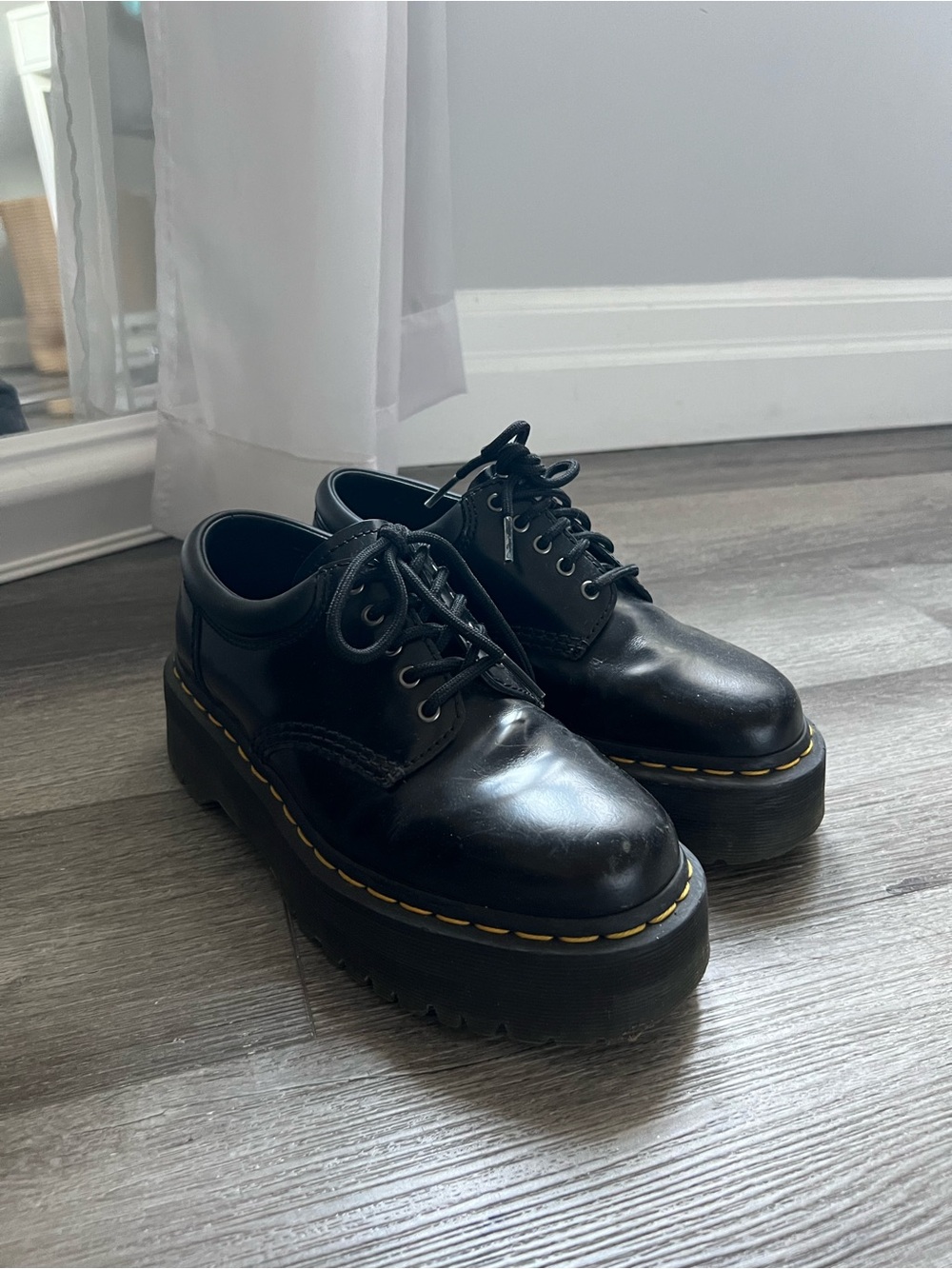 Doc Martens 8053 Black Platform Lace-Up Women's Shoes